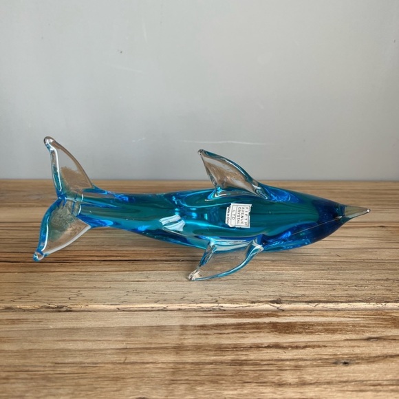 Fifth Ave Crystal Glass Dolphin Figurine - Picture 5 of 8